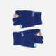 Winter Cartoon Panda Bear Claw Plus Velvet Finger Gloves Children Gloves, Size:One Size(Navy)