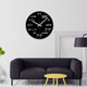 Creative Acrylic Living Room Decorative Mathematical Formula Wall Clock