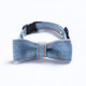 4 PCS Pet Cowboy Bow Tie Collar Cats Dogs Adjustable Tie Collars Pet Accessories Supplies, Size:S 16-32cm, Style:Small Bowknot(Light Blue)