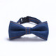 4 PCS Pet Cowboy Bow Tie Collar Cats Dogs Adjustable Tie Collars Pet Accessories Supplies, Size:S 16-32cm, Style:Small Bowknot(Dark Blue)