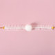 4 PCS Velvet Fungus Lace Stretch Mink Hair Ball Cat Pet Adjustable Collar Pet Accessories Necklace, Size:S 20-25cm(White)