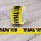 3 PCS Floor Warning Social Distance Tape Waterproof & Wear-Resistant Marking Warning Tape(Thank you)