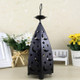 Iron Night Light Rural Retro Wind Light Candlestick Decoration(Black)