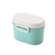 Baby Portable Milk Powder Box Food Container Storage Feeding Box Children Food PP Box, Size:Small12.5 × 9.5 × 9.5cm(Green )
