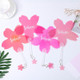 10 PCS Hand Fan Summer Cool Plastic Handheld Fan with Key Chain Pendant, Color:Random Color and Letters Delivery(Pink Sakura)