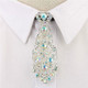 Unisex Metal Diamond Small Bow Tie Clothes Neckband Accessories(Colorful Diamond on White)