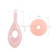 2-in-1 Baby Silicone Toothbrush Creative Baby Soft Hair Short Handle Short Neck Protector(Pink)