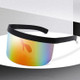 Anti-peeping Sun Mirror Integrated Anti-foam Sunscreen Mask, Color:Black Frame Rainbow