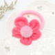 10 PCS Girl Flower Hair Accessories Children Hair Band,Diameter:5cm(Rose red)