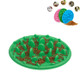 Pet Cat and Dog Jungle Silicone Anti-choke Food Bowl, Size:24x18cm(Green)