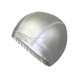 Adult Waterproof PU Coating Stretchy Swimming Cap Keep Long Hair Dry Ear Protection Swim Cap (Silver)