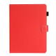 For 7 inch Universal Solid Color Horizontal Flip Leather Case with Card Slots & Holder & Pen Slot(Red)