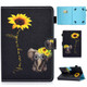 For 8 inch Universal Voltage Painted Pattern Tablet PC Protective Leather Case with Bracket & Card Slots & Pen Slot & Anti-skid Strip(Chrysanthemum Elephant)
