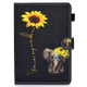 For 8 inch Universal Voltage Painted Pattern Tablet PC Protective Leather Case with Bracket & Card Slots & Pen Slot & Anti-skid Strip(Chrysanthemum Elephant)