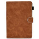 For 7 inch Tablet PC Universal Cowhide Texture Horizontal Flip Leather Case with Holder & Card Slots & Pen Slot(Brown)