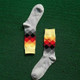 Colored Diamond Plaid Tube Gradient Sports Socks, Size:Large Size(07)