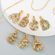 Micro-inlaid Colorful Zircon 26 English Letters Necklace(Y)