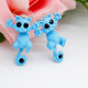 1 Pair Fashion Classic Kitten Animal Jewelry Cute Cat Stud Earrings for Girls(Blue)