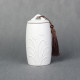 Orchid Pattern Stoneware Tea Cans Storage Tanks Ceramic Tea Set Tea Ceremony Accessories(White)