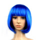 Party Cosplay Headwear Straight Short PET Wigs For Female(Royal Blue)