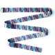 2 PCS Printed Adjustable Yoga Stretch Band Fitness Exercise Band, Size: 185 x 3.8cm(Colorful City Wall)