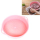 Plastic Mesh Sieve Filter Gravel Stone Tool Soil Particle Sieve with Handrail Gardening Supplies(Pink)