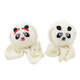 Cute Animal Compressed Travel Towel Set Gift Set With Embroidery Cotton Towels Bath Set Couple Wear(Bear)
