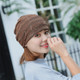 Thin Breathable Lace Wrap Cap Golden Dripping Turban Hat(Brown)