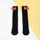 Autumn And Winter Girls Pile Socks Stocking Bow Children High Knee Socks(Black)