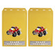 Premium Heavy Duty Molded Splash Front and Rear Mud Flaps Guards, Medium Size, Random Pattern Delivery(Yellow)