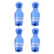 4 PCS Universal Bowling Ball Shape Car Motor Bicycle Tire Valve Caps(Blue)