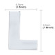 Car Vehicle Badge Emblem 3D English Letter L Self-adhesive Sticker Decal, Size: 4.5*4.5*0.5cm