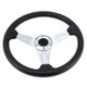 35cm PU Racing Sport Hand Wheel Car Modified Steering Wheel(Silver)