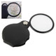 10 PCS 5X 50mm Magnifier Pocket Folding Magnifying Glass Loupe Pocket Spiegel(Black)