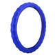 Universal Car Wave Matte Leather + Cotton Steering Wheel Cover, Diameter: 38cm(Blue)