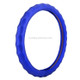 Universal Car Wave Matte Leather + Cotton Steering Wheel Cover, Diameter: 38cm(Blue)