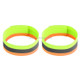 Reflective Band Outdoor Sports Running Cycling Night Warning Wrist Band (Yellow+Orange)