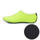 3mm Non-slip Rubber Embossing Texture Sole Solid Color Diving Shoes and Socks, One Pair, Size:M (Fluorescent Green)