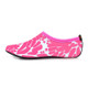 3mm Non-slip Rubber Embossing Texture Sole Figured Diving Shoes and Socks, One Pair, Size:M (Pink)