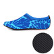 3mm Non-slip Rubber Embossing Texture Sole Figured Diving Shoes and Socks, One Pair, Size:L (Blue)