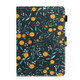 For 7 inch Universal Tablet PC Flower Pattern Horizontal Flip Leather Case with Card Slots & Holder(Yellow Fruit)