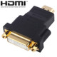 Gold Plated HDMI 19 Pin Male to DVI 24 + 5 Pin Female Adapter(Black)