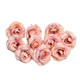 10 Sets 4cm Artificial Flower Silk Rose Flower Head for Wedding Party Home Decoration(Dark pink)