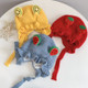 Children Cotton Fruit Shape Woolen Hat Baby Warm Knitted Hat, Size: Free Size(Yellow)