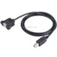 USB BM to BF Printer Extension Cable with Screw Hole, Length: 1m