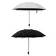 Feather Pattern Umbrella Dual-Use Three Folding Manual Control Portable Sunscreen Rain Umbrellas Windproof Parasol(White)