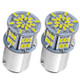 1 Pair E0053 9-14V 1157-54SMD-2835 6000K 1080LM White Light Car Decoding Brake Driving Light