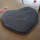 Heart Shape Non-slip Bath Mats Kitchen Carpet Home Decoration, Size:40*50CM(Dark Grey)