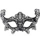 Halloween Masquerade Party Dance Sexy Lady Lace Fox Mask(Black)