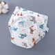 6 Layer Baby Diaper Waterproof  Reusable Cloth Diapers Baby Cotton Training  Underwear Pants Diaper M（6-12KG）(Trojan)